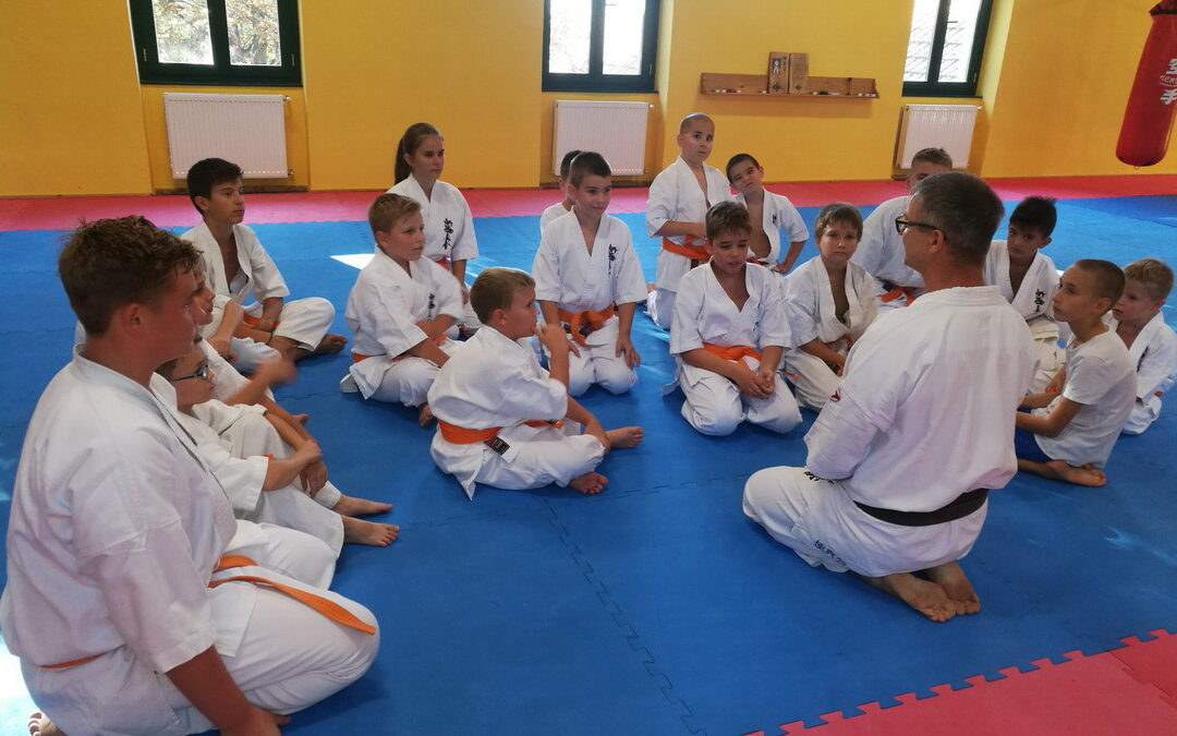 Karate edzés, gyermek csoport
